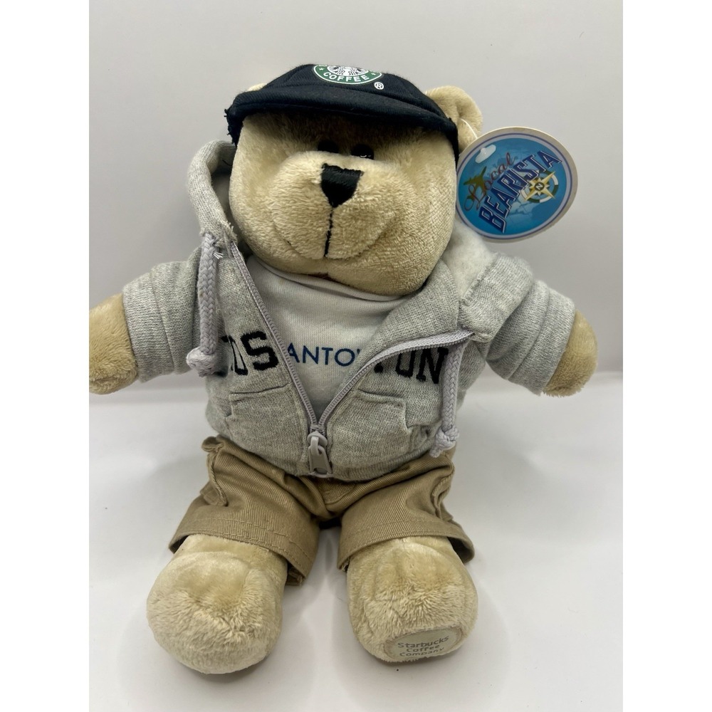 Starbucks Bearista Bear Boston Beantown Hoodie Hometown Special Edition
